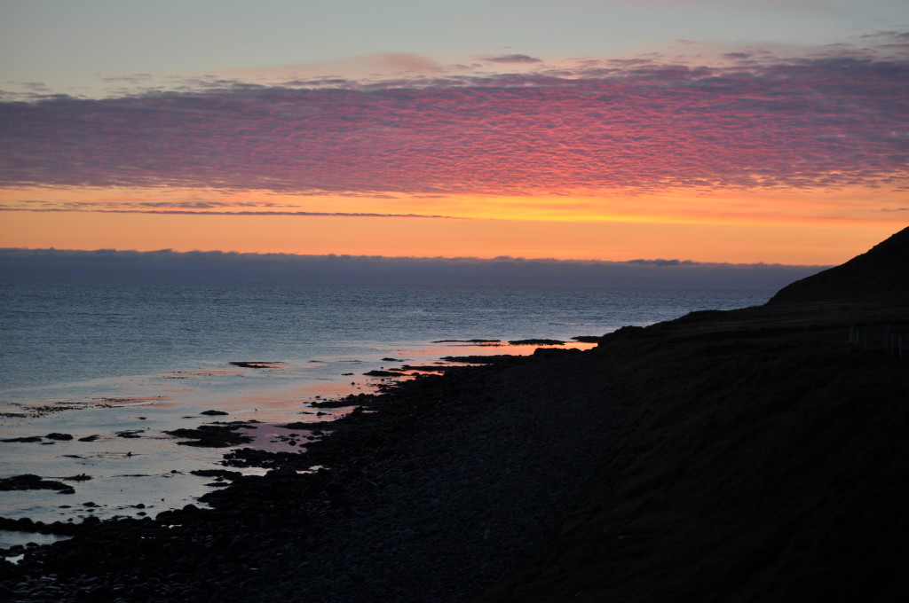 . . . where I saw the sun set over the Greenland Sea.