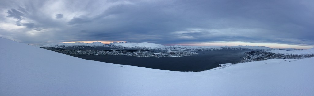 Looking west over Tromsøya from the same