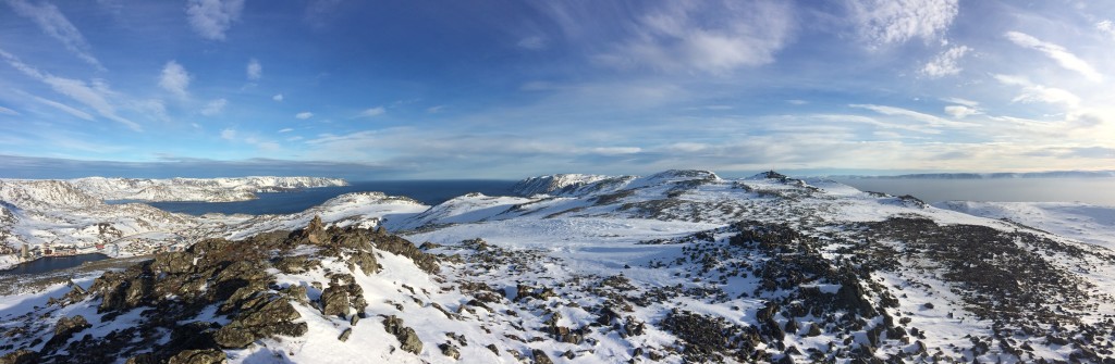 Magerøy and Porsangerfjorden. This is treeless Finnmark in the farthest north.